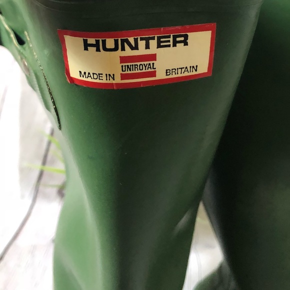 Vintage 1960s Green Hunter Uniroyal Boots - Picture 3 of 5